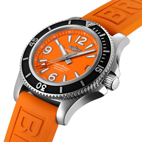 soh orange mesh breitling|Breitling dive watch.